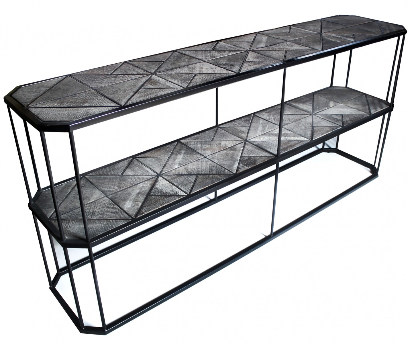 CONSOLAS - CONSOLA LOMBARDIA FD156-1 ROBLE/METAL 180X40X80H CM 