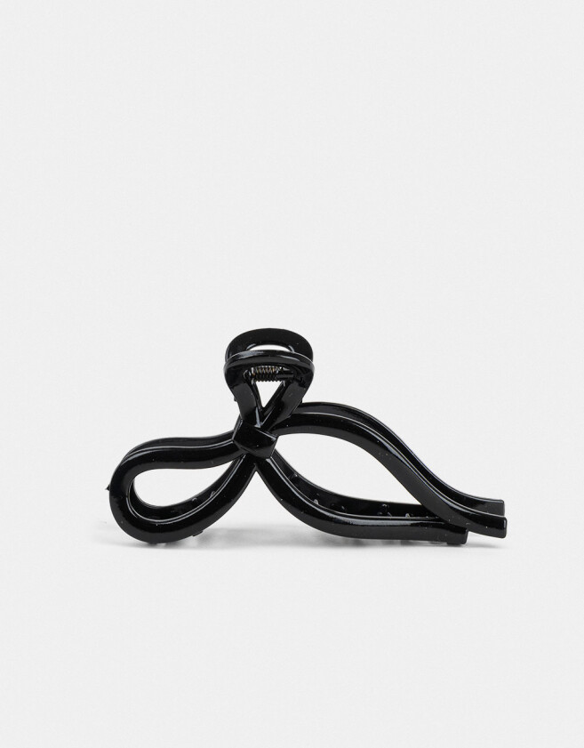Broche Con moño Broche Acrílico Moño - Negro