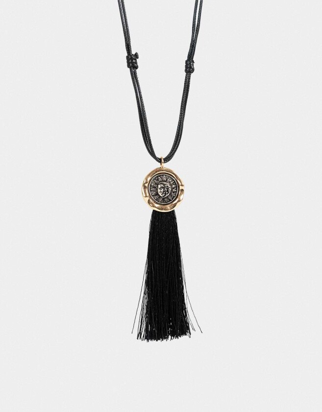 Collares Cortos Metal diferenciado Collar Corto Con Medallon - Dorado Antique Gold