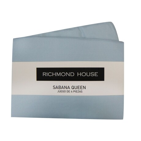 Juego de Sábanas Richmond Queen Size Celeste