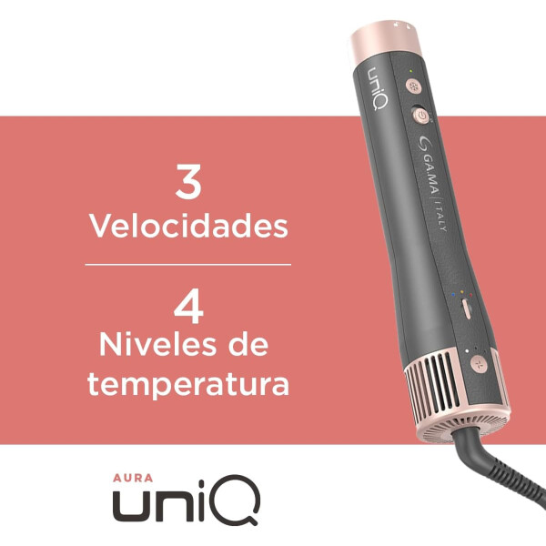 Cepillo Multiestilizador Ga.ma Italy Uniq Styler Aura 4 En 1 CEPILLO MODELADOR GAMA AURA 4EN1 MULT