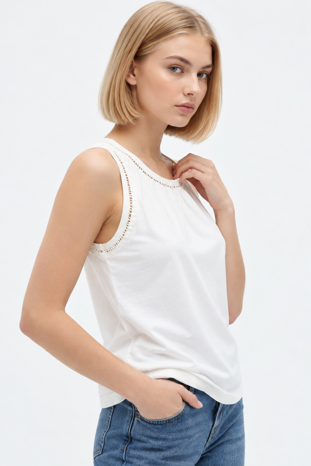 Musculosa Freia Marfil / Off White