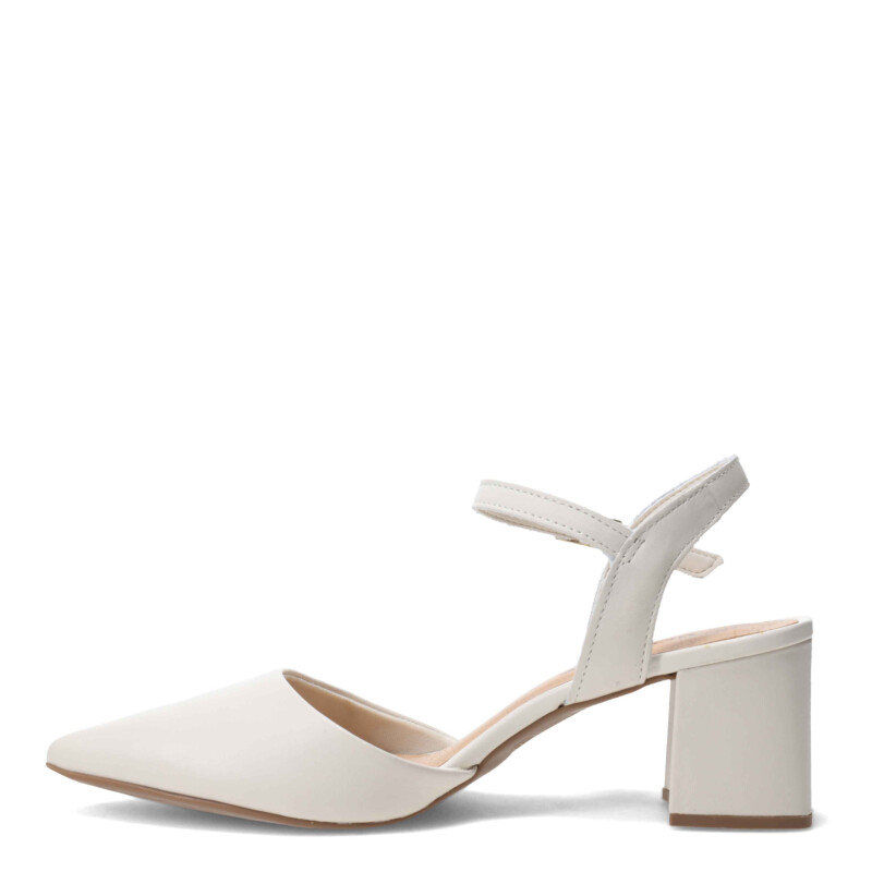 Zapato de Mujer Bottero abierto con tobillera Blanco