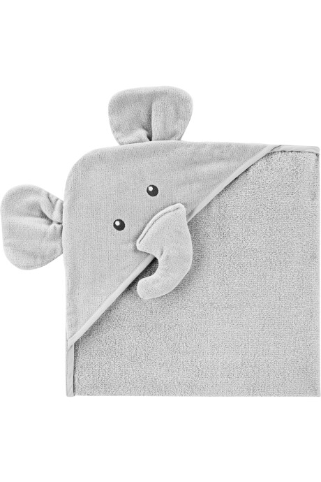 Toalla de algodón con capucha diseño elefante 0