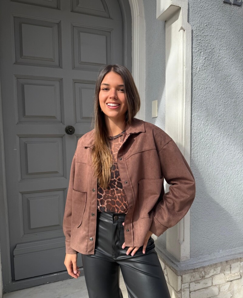 Chaqueta Gamuza chocolate