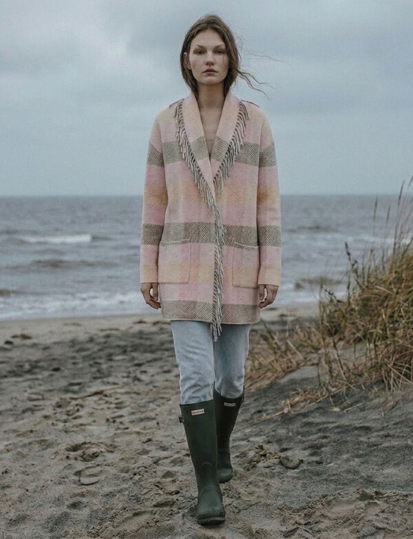 Cardigan Flecos MULTI/ROSA