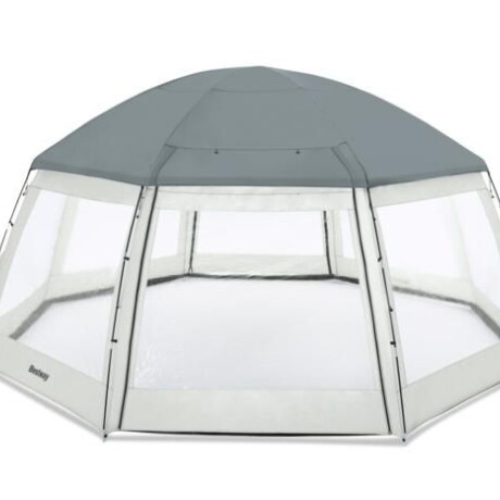 GAZEBO PARA PISCINA CUPULA REDONDO CON PAREDES 600X600X295CM 16 ESTACAS BESTWAY 58612 GAZEBO PARA PISCINA CUPULA REDONDO CON PAREDES 600X600X295CM 16 ESTACAS BESTWAY 58612