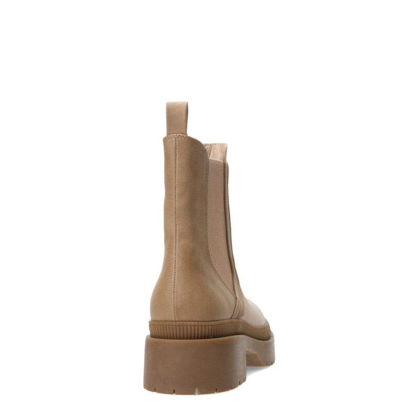 Botas de Mujer Miss Carol Nisa Chelsea Con Plataforma Beige