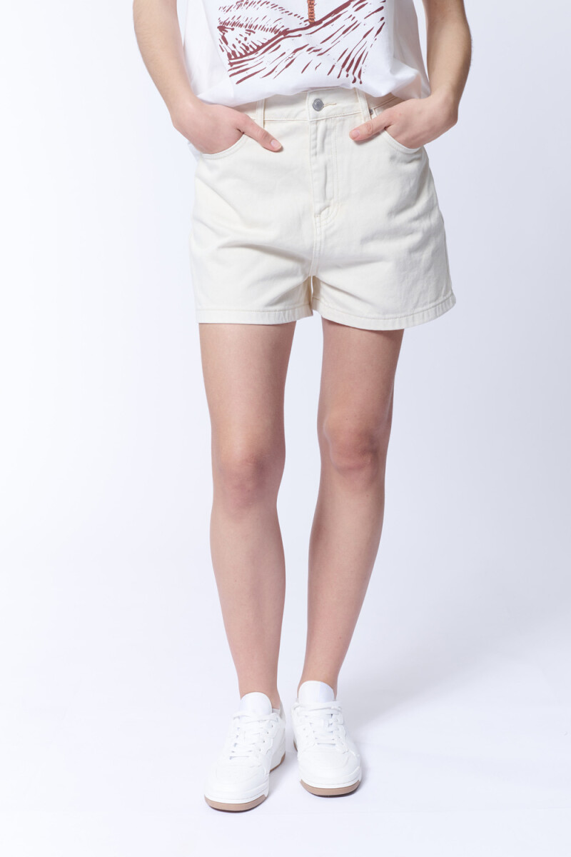 Short jean básico Crudo