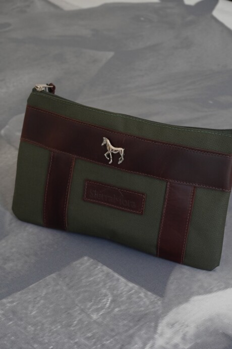 Sobre Cartuchera Mustang Chocolate / Verde Seco