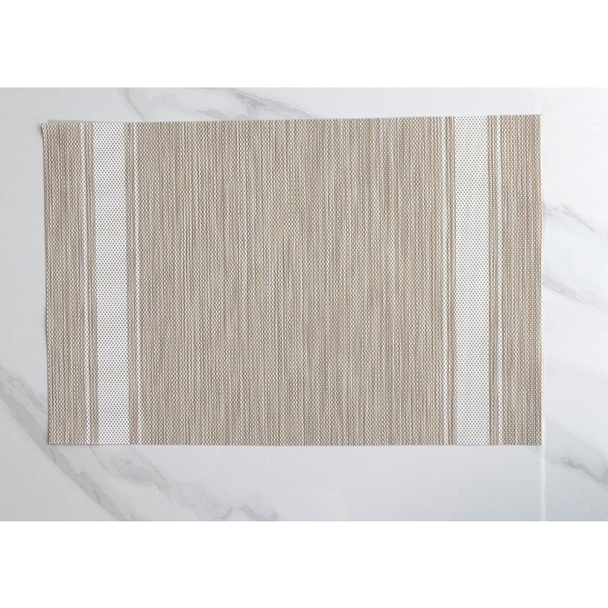 INDIVIDUAL PVC 45x30CM JASPEADO NATURAL/BLANCO 