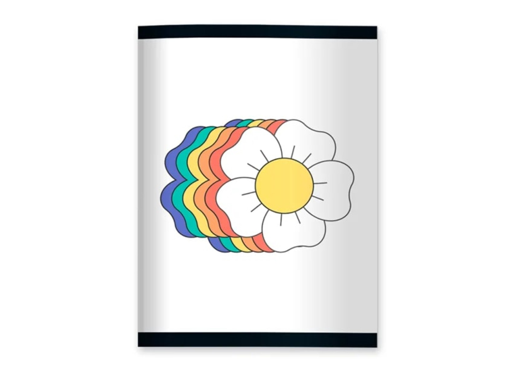 Cuaderno Campus 48 Hojas Liso - Flor de Colores 