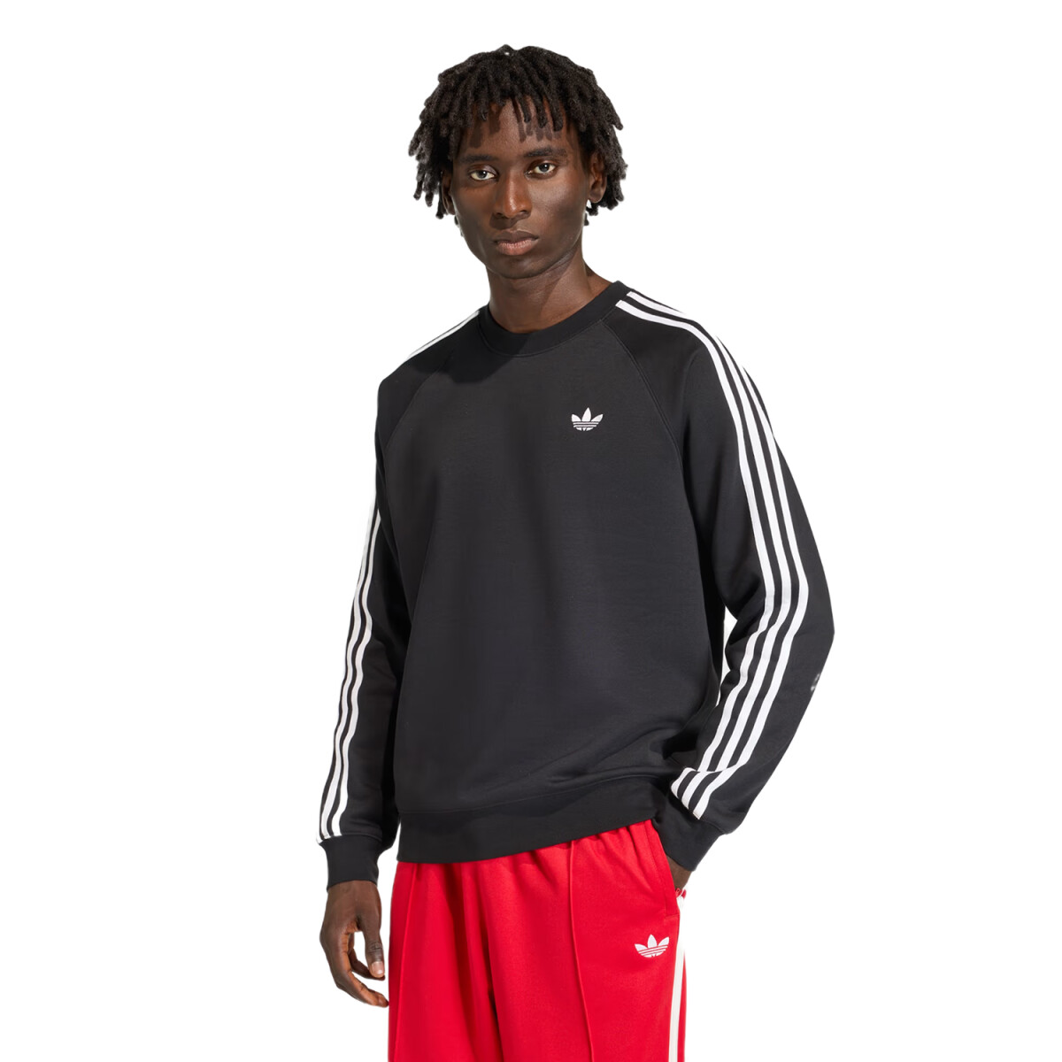 Buzo Adidas 3s Crew - Negro 