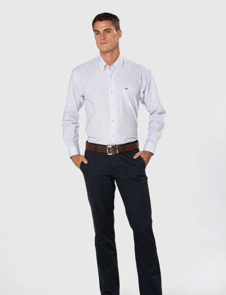 PANTALÓN CLÁSICO GABARDINA Azul