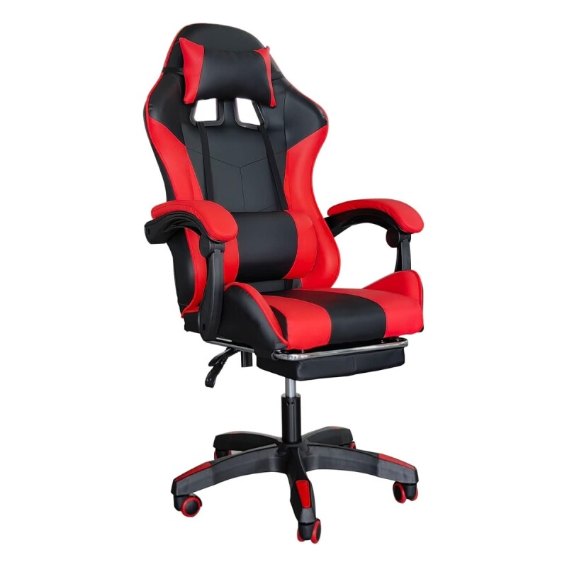 Silla gamer giratoria NEGRO Y ROJO