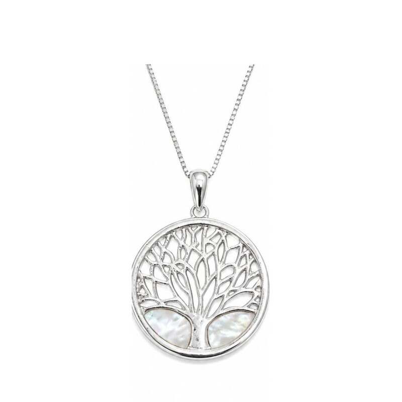 Cadena con medalla de Nacar y árbol Cadena con medalla de Nacar y árbol