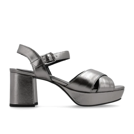 SANDALIAS VENET - CUERO CABBE PLATEADO