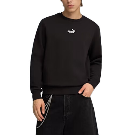 Buzo Puma Ess Small N1 logo Centeered Crew FL Black
