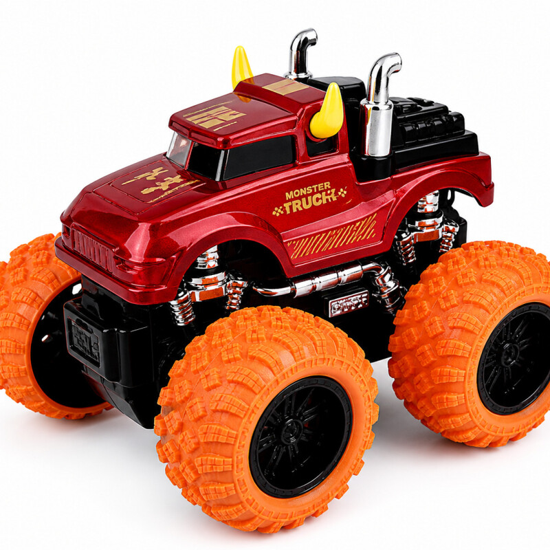 Camión Juguete 4x4 A Fricción Ruedas Grandes Todo Terreno Estilo 2