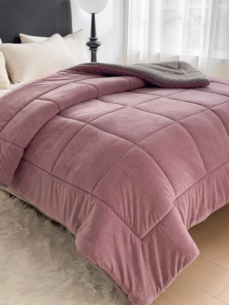 ACOLCHADO VELVET SHERPA VIOLETA