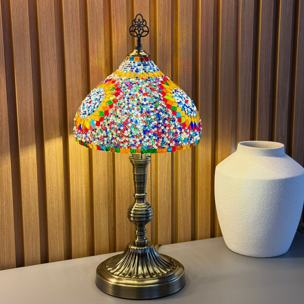 Lámpara De Mesa Turca / Marroquí Alto 51cm x Ø 25cm 