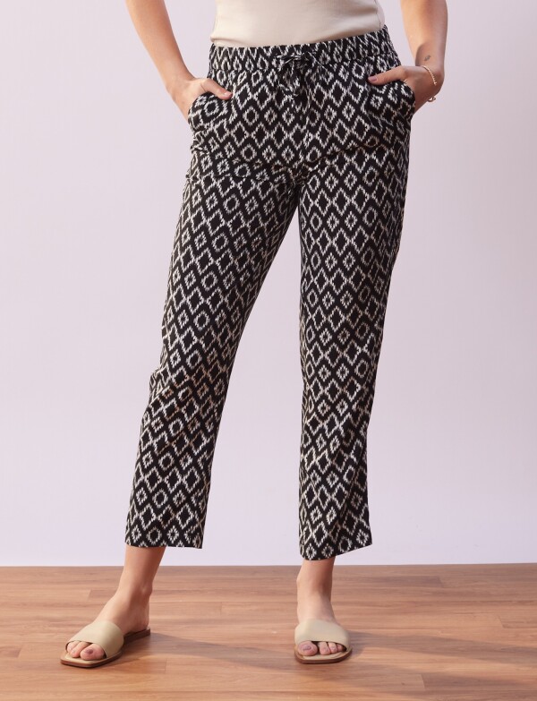 Pantalon Pull On Pri NEGRO/CRUDO
