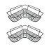 Organizador de Baño Esquinero Adhesivo Repisa de Ducha Set x2 IMBACK Color Negro Organizador de Baño Esquinero Adhesivo Repisa de Ducha Set x2 IMBACK Color Negro