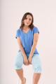 Pijama Manga Corta Capri 41553 Cielo