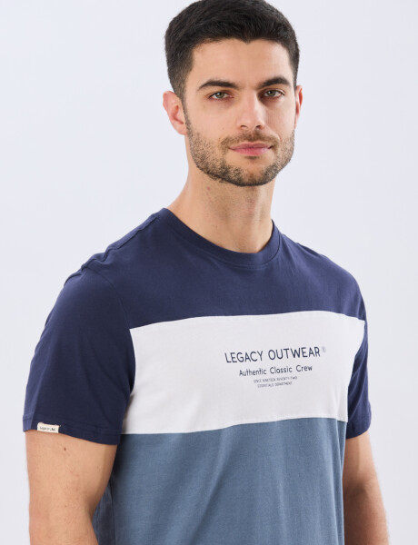 REMERA RAYADA DE ALGODÓN Piedra