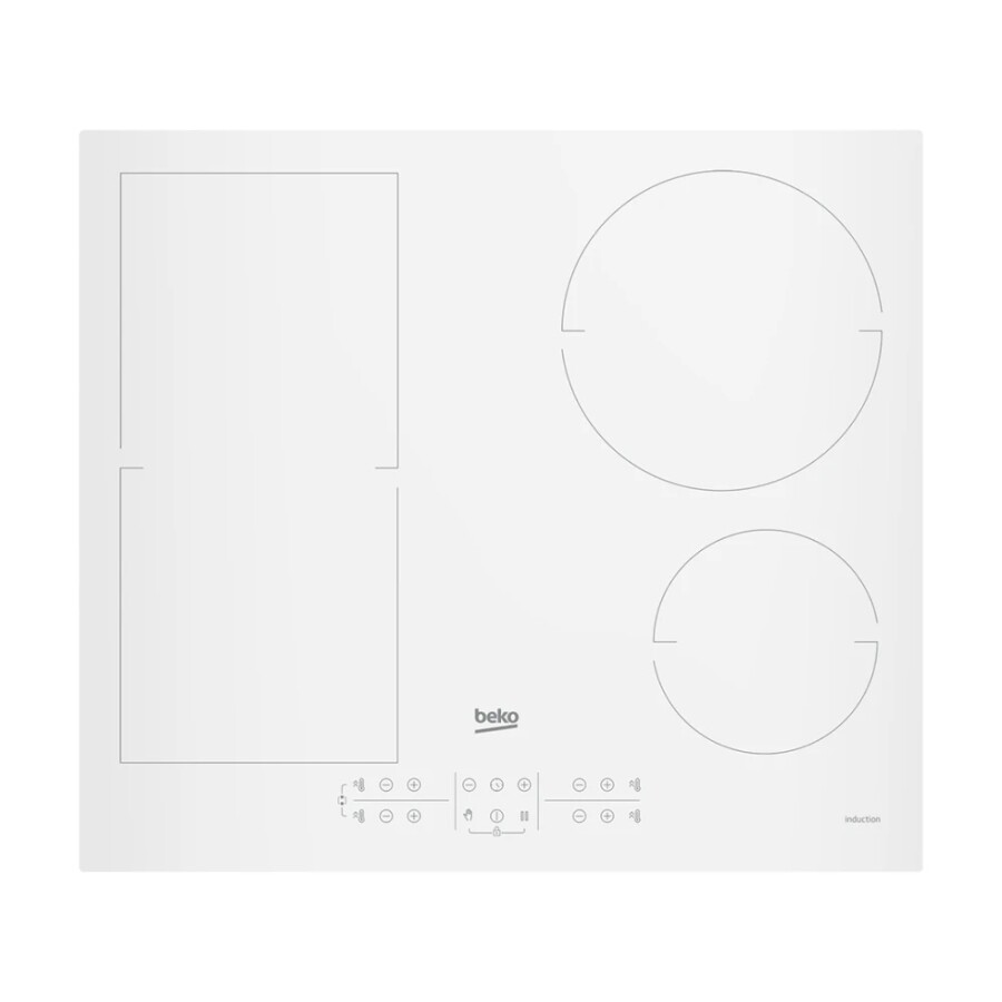 Anafe de inducción blanco 60cm 4 zonas Beko HII 64200 FMTW/ EST Anafe de inducción blanco 60cm 4 zonas Beko HII 64200 FMTW/ EST