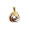 Dije Tres tonos- Oro Bajo 375 - Sin Piedra- CP8002 sinpiedra