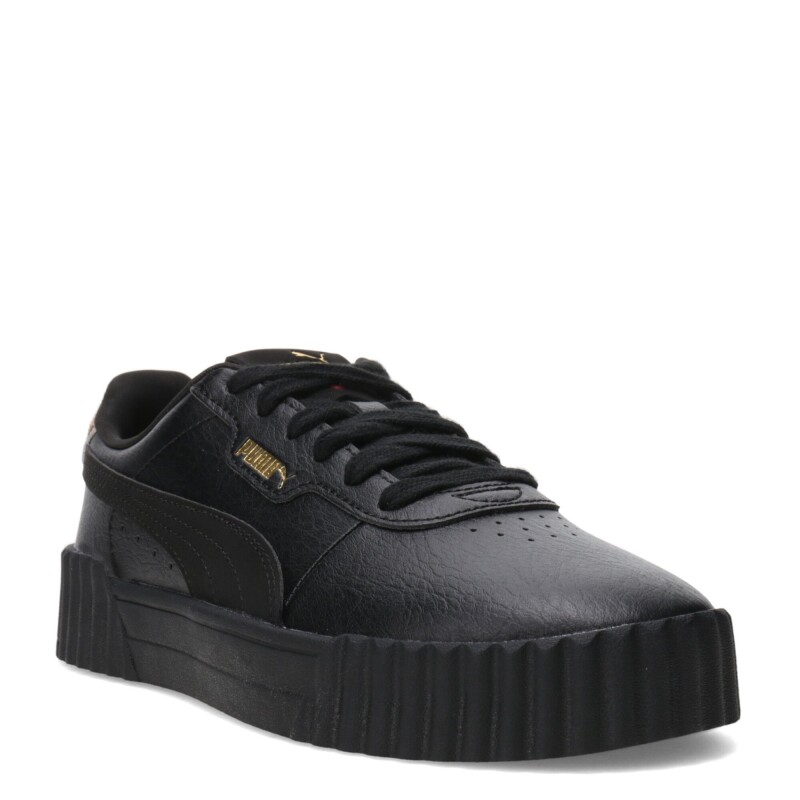 Championes de Mujer Puma Carina 3.0 Animal Flair Negro - Dorado - Animal Print