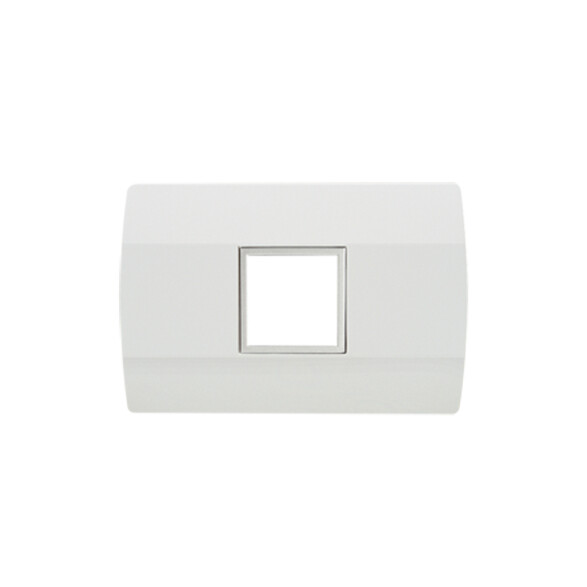 Plaqueta p/1 módulo doble - Visione blanco C53512