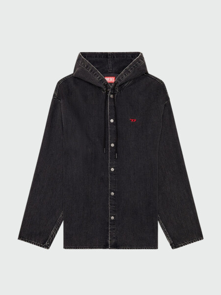 DIESEL - Camisa D-Dewny-Hood Negro