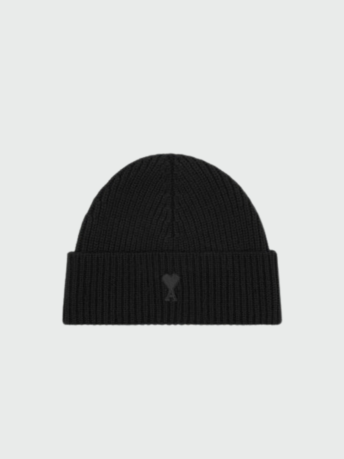 AMI PARIS - GORRO DE LANA CON AMI DE COEUR CONTRASTANTE Alta Automática