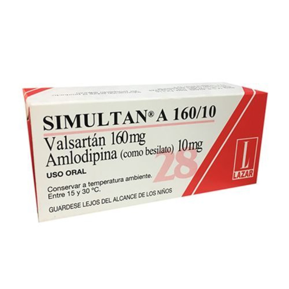 Simultan A 160/10 mg x 28 Comprimidos – Apoyo Nutricional