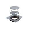 Rejilla acero inox. Bonomini 10x10 con tapa Rejilla Acero Inox. Bonomini 10x10 Con Tapa