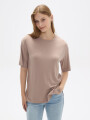 Remera Javid Taupe Claro