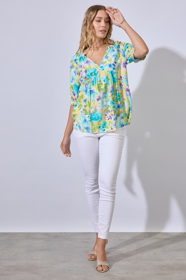 Blusa Spring MULTI/AMARILLO