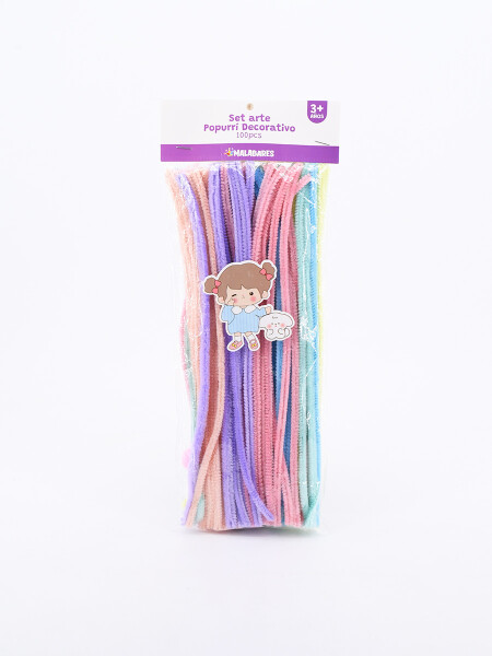 SET ARTE POPURRI DECORATIVO MULTICOLOR