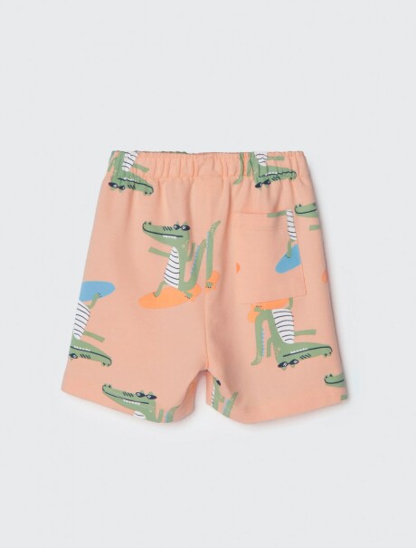 SHORT INFANTIL DE RAYAS NARANJA