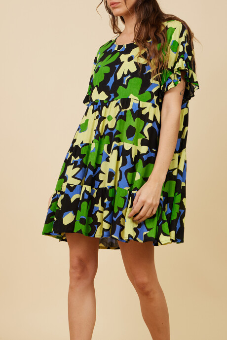 VESTIDO CORTO REBA RUSTY Verde