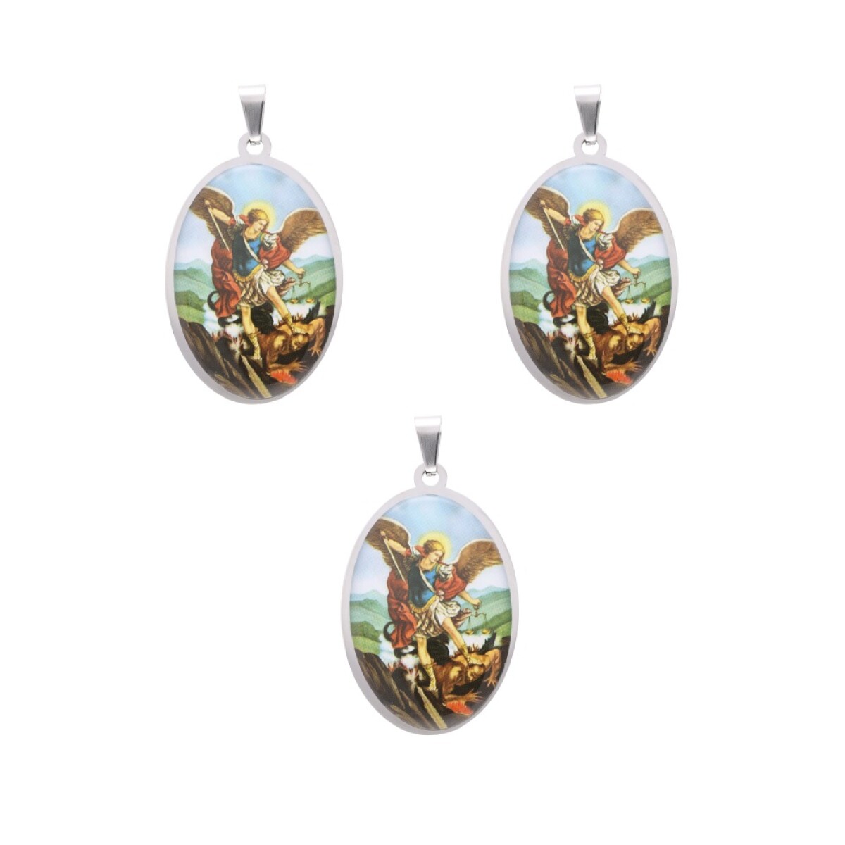 MEDALLAS DE SANTOS 5CM X3 UNIDADES - Gp117/san Miguel Arc. 
