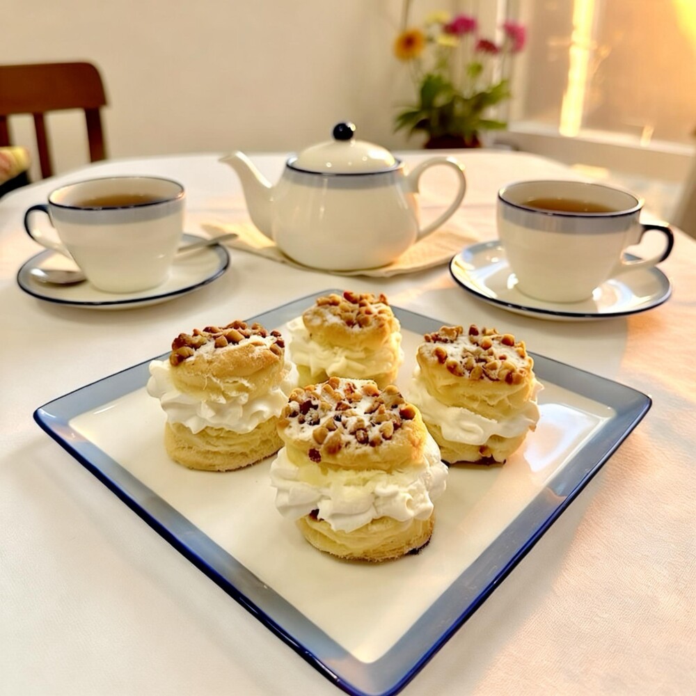 Hojaldraditos de Nata Hojaldraditos de Nata