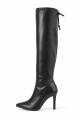 Bota strech caña alta Negro