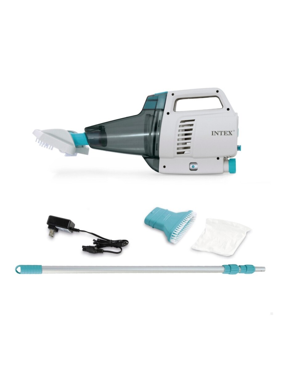 INTEX ASPIRADORA LIMPIAFONDOS PREMIUM BATERIA RECARGABLE MANGO TELESCOPICO 2.8 M 