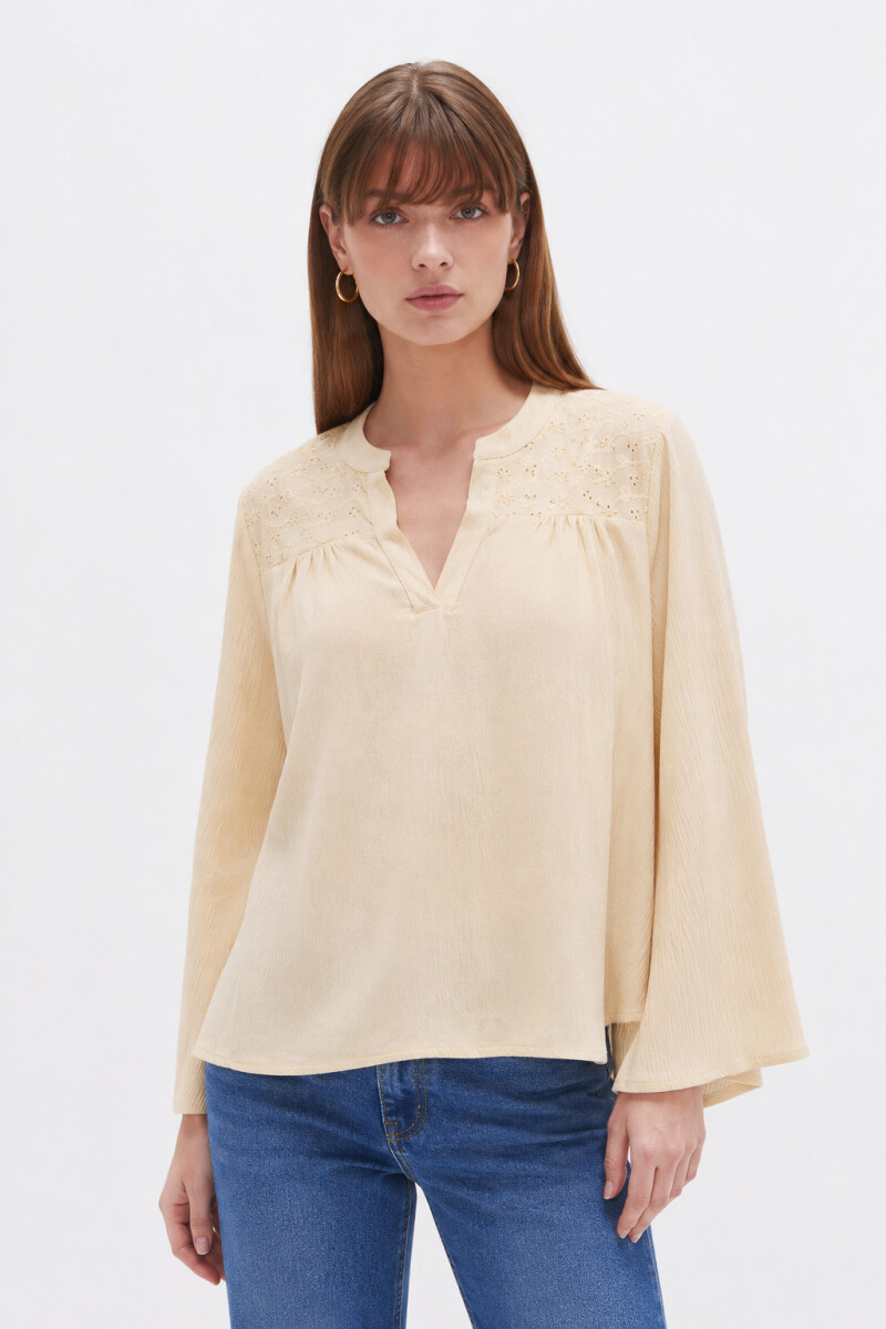 Blusa Bursas - Beige 