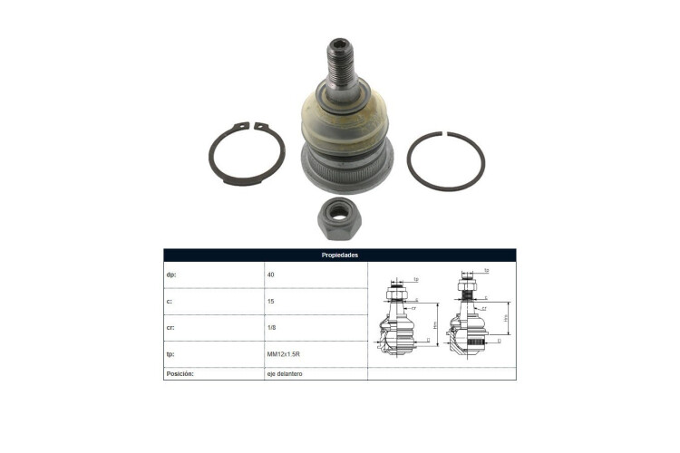 Rotula Del Mitsubishi Lancer/Colt 88-92 Der/Izq Rotula Del Mitsubishi Lancer/Colt 88-92 Der/Izq