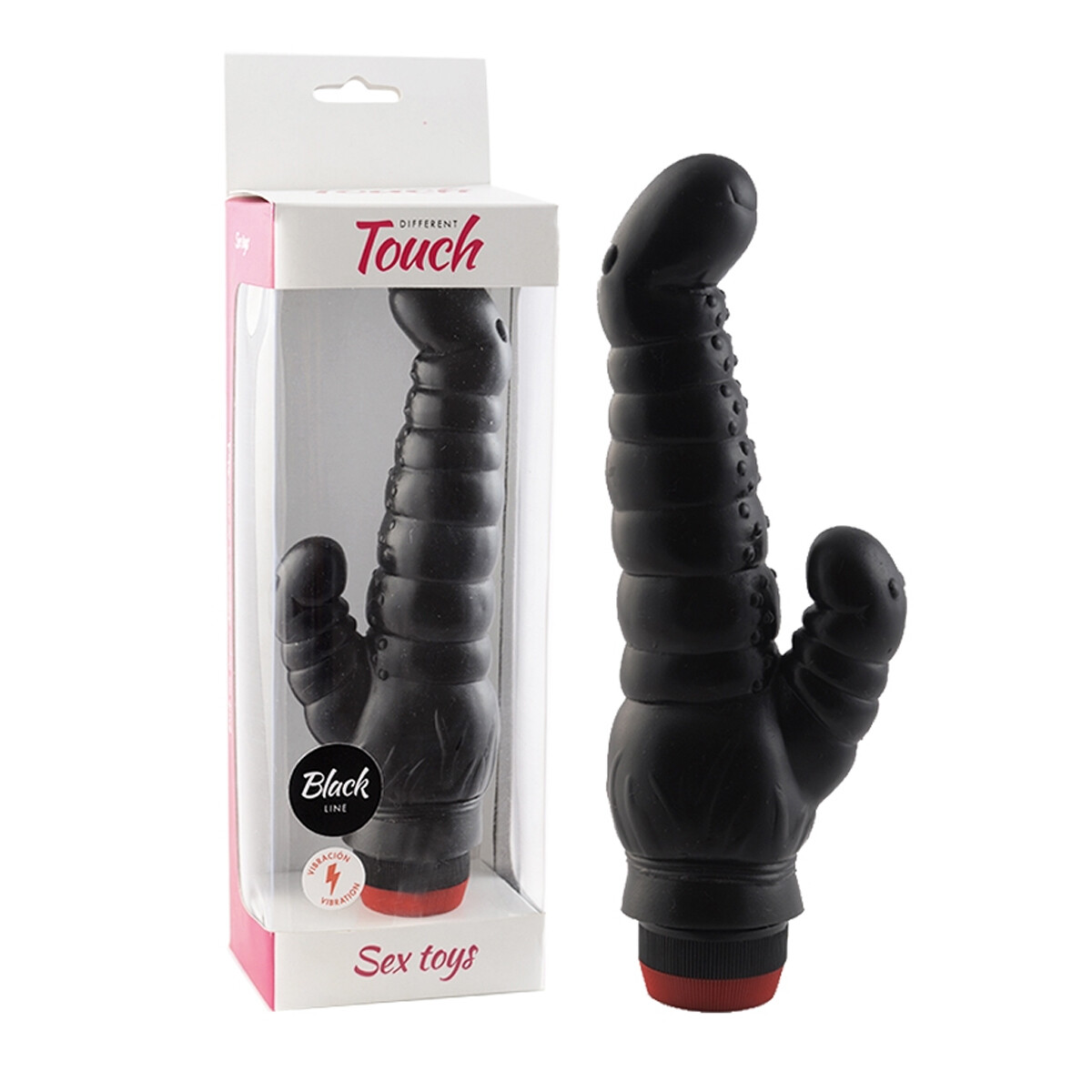 Vibrador Gusanito Doble Placer - Negro 