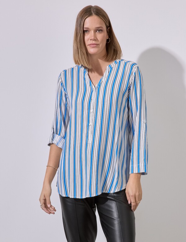 Blusa Stripes BLANCO/MULTI